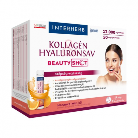 INTERHERB KOLLAGÉN+HYALURONSAV BEAUTY SHOT AMPULLA - 14X INTERHERB KOLLAGÉN+HYALURONSAV BEAUTY SHOT AMPULLA - 14X